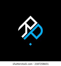 RP letter logo creative design with vector graphic