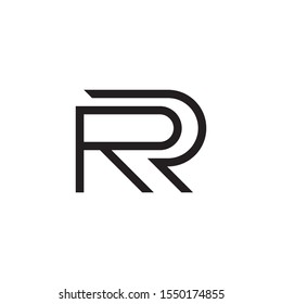 RP letter logo template vector icon design