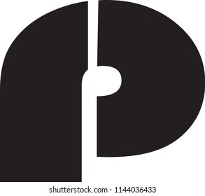 RP letter vector logo