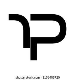 rp letter vector logo. pr letter vector logo