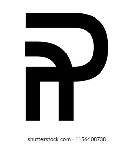 rp letter vector logo. pr letter vector logo