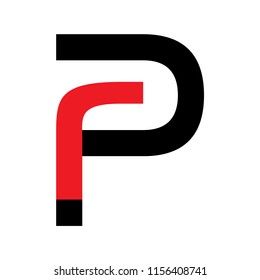 rp letter vector logo. pr letter vector logo
