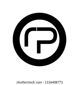 rp letter vector logo. pr letter vector logo