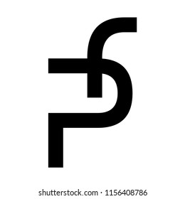 rp letter vector logo. pr letter vector logo