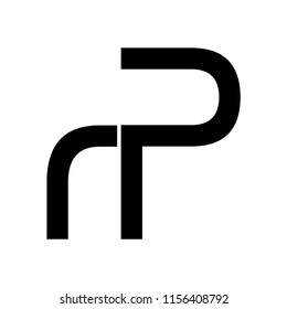 rp letter vector logo. pr letter vector logo