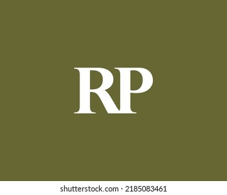 Rp Logo Design Vector Template Stock Vector (Royalty Free) 2185083461 ...