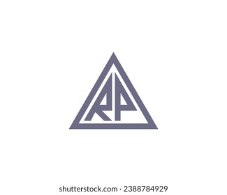 RP logo design vector template