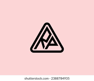 plantilla vectorial de diseño de logotipo RP