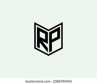 RP logo design vector template