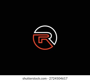 Vetor de modelo de design de letra inicial do logotipo RP