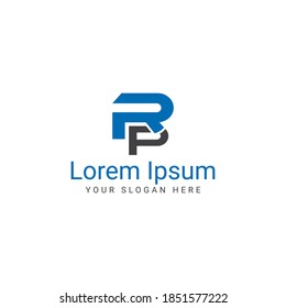 RP logo, rp letter logo, rp letter template vector file stock image creative RP logo vector