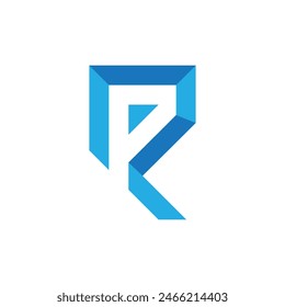 rp logo vector abstract symbol