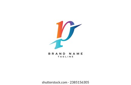 RP, PR, Abstract initial monogram letter alphabet logo design