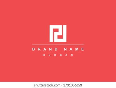 RP, PR Abstract Letter Mark Monogram Graphic Vector Logo Template