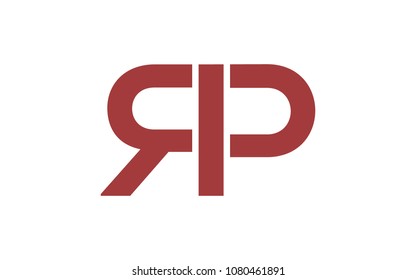 RP PR letter initial Logo Design Unique Trendy Simple