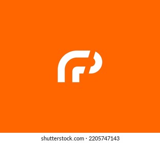 Rp, pr Letter Logo Vector Template Abstract Monogram Symbol