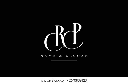 RP, PR, R, P abstract letters logo monogram