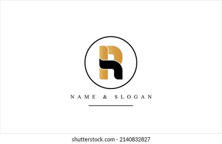RP, PR, R, P abstract letters logo monogram