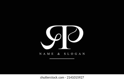 RP, PR, R, P abstract letters logo monogram