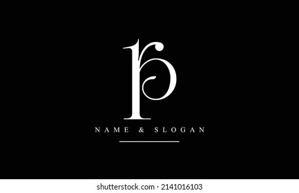 RP, PR, R, P Abstract Letters Logo Monogram