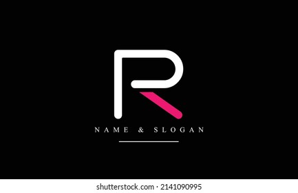 RP, PR, R, P abstract letters logo monogram