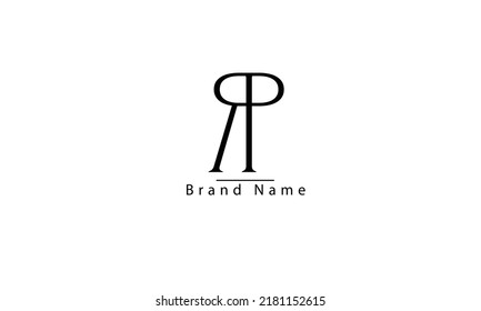 RP PR R P abstract vector logo monogram template