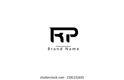 RP PR R P abstract vector logo monogram template