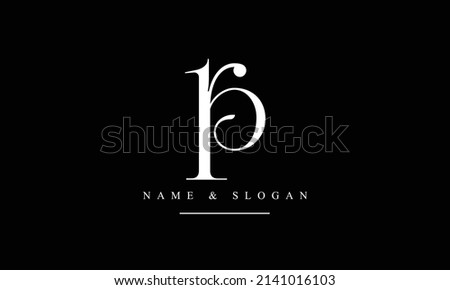 RP, PR, R, P abstract letters logo monogram Stock fotó © 