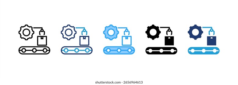 Conjunto de iconos Rpa colección de estilos múltiples