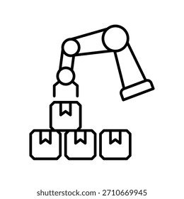 Icono de Rpa con fondo blanco Vector Ilustración de stock