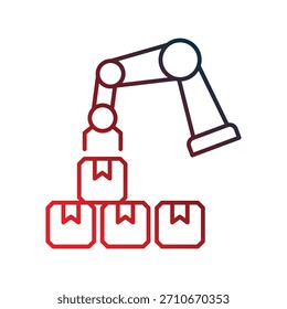 Rpa icon with white background vector stock illustration