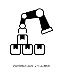 Rpa icon with white background vector stock illustration