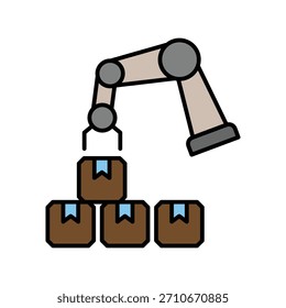 Rpa icon with white background vector stock illustration
