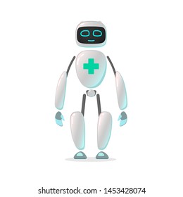 RPA robot. Android helps. robot doctor or surgeon, robatized work, robot medicine