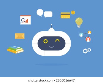 RPA robotic process automation concept. Artificial Intelligence future technology