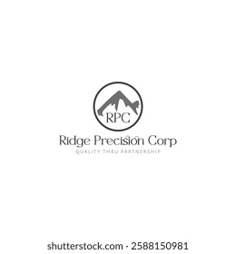 RPC Logo. Ridge Precision Corp Branding Design
