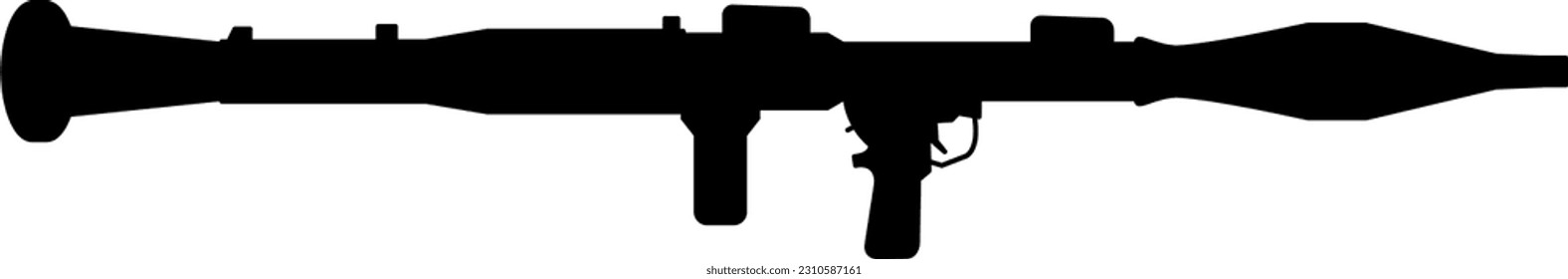 Vector de arma RPG 7. clipart.