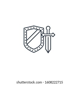 R.P.G. creative icon. From Gaming icons collection. Isolated R.P.G. sign on white background