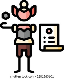 ilustración del material del elemento de diseño aislado del juego rpg. Vector de fondo blanco