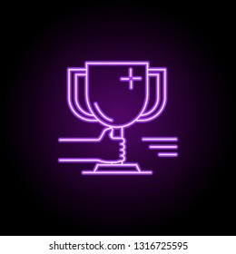 rpg game outline icon. Elements of Game development in neon style icons. Simple icon for websites, web design, mobile app, info graphics