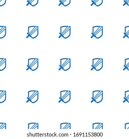 Patrón de icono RPG aislado perfectamente en fondo blanco. Icono de RPG editable. Patrón de icono RPG para web y móvil.