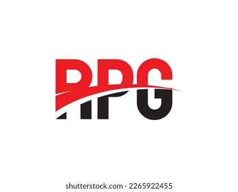 RPG Letter Initial Logo Design Vector Illustration