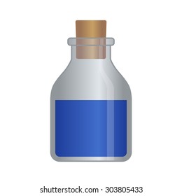 RPG mana / magic potion bottle vector illustration for games and websites