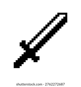 Icono de espada de arte de píxeles RPG