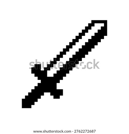RPG Pixel Art Sword Icon