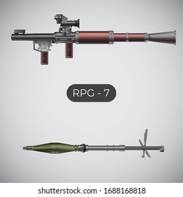 RPG-7. Hand-held anti-tank grenade launcher.
