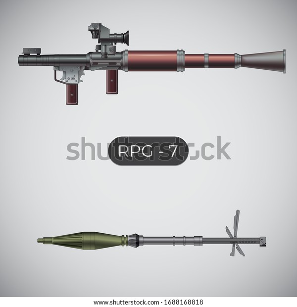 Rpg 7手持ちの対戦車手榴弾発射器 のベクター画像素材 ロイヤリティフリー