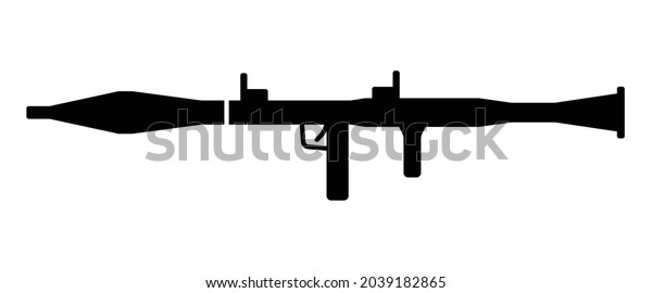 Rpg7 Rocket Grenade Rocket Launcher Flat Stock Vector (Royalty Free ...