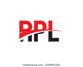 RPL Letter Initial Logo Design Vector Illustration