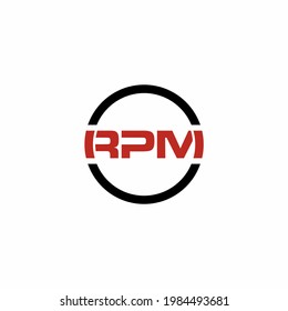 Rpm Logo Design Abstract Automotive Stock Vector (Royalty Free ...